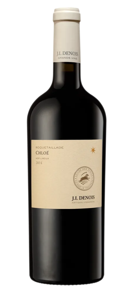 Bouteille de Chloé, vin rouge, Maison Denois