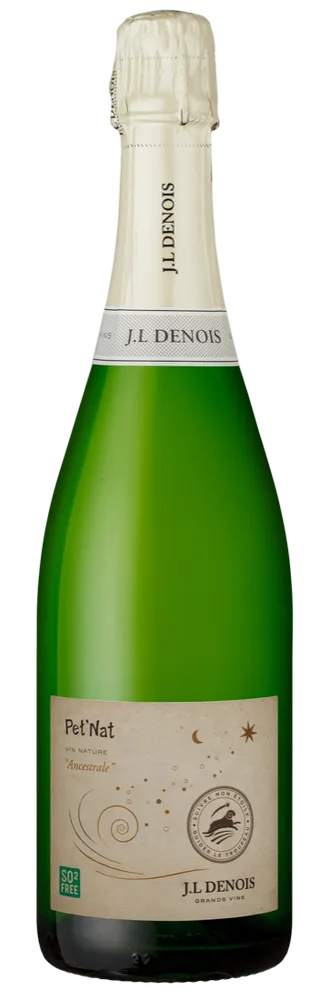 Bouteille de Pet’Nat, brut nature sans sulfites ajoutés, Maison Denois