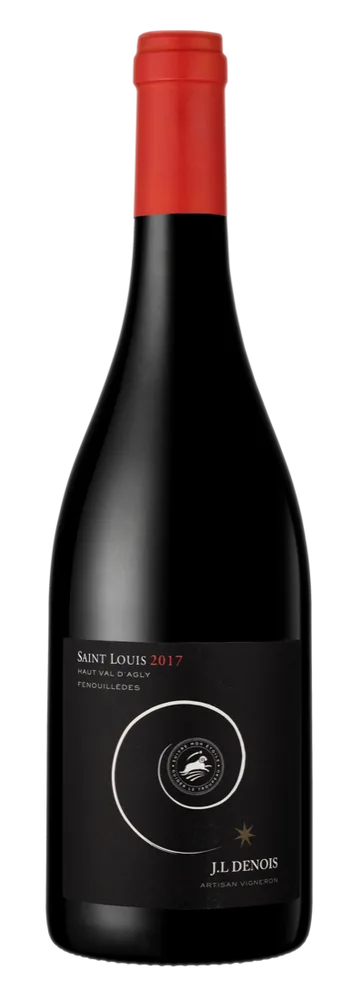 Bouteille de Saint Louis, vin rouge syrah, Maison Denois